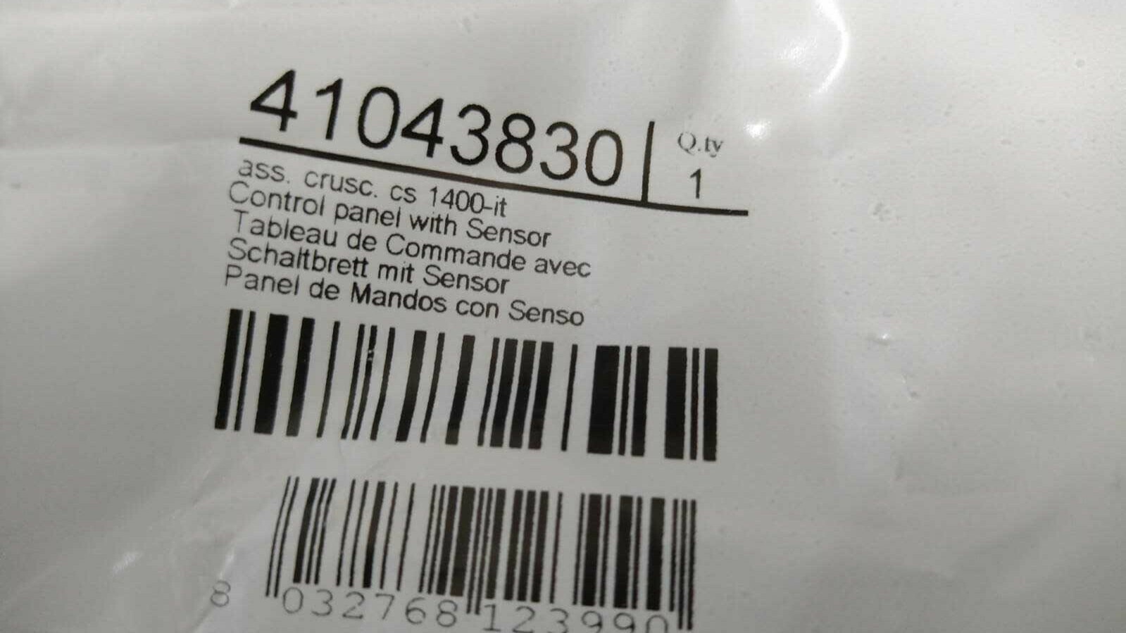 Pannello Comandi Touch Candy Hoover 41043830 Originale - Bianco