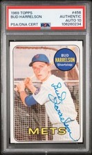 Bud Harrelson 1969 Topps #456 “Autograph