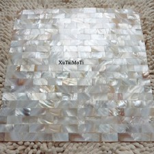 11PCS Natural brick shell mosaic mother of pe...