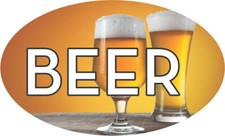 1.25" X 2" Beer Labels 500 per Roll Great Food Stickers