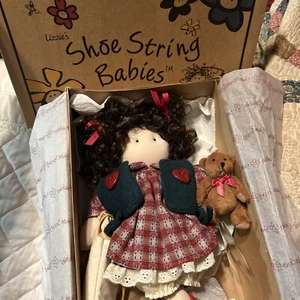 Shoe String Babies “Carly” Collectible Doll In Original Box