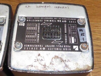 Pair Luxman Lux Luxkit OY-36-8K Output Transformer Transformers Pp
