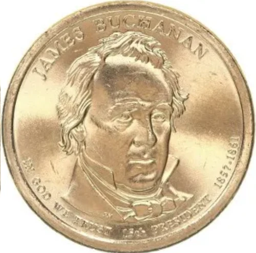 Photo of a 2010-D Presidential Dollar James Buchanan from an eBay listing that sold on Jul 20, 2026