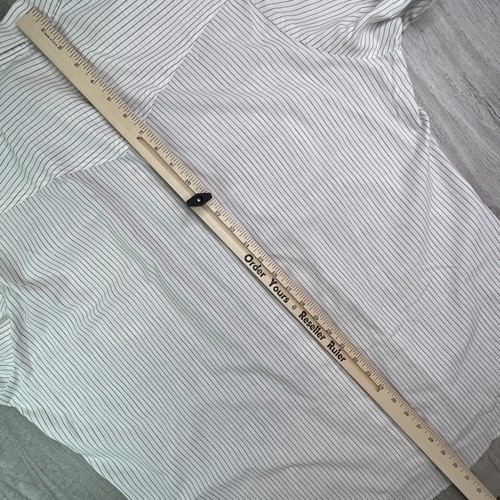 Vintage Rustler Men’s Striped Pearl Snap Long Sleeve Western Shirt White Sz 2XL - Picture 8 of 12