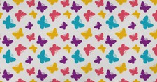 Printed Yardage Spring Butterfly Polyester Fabric 60" Wide By The Yard