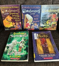 Lot of 5 Spooky Scholastic Books Ghosthunters, Goosebumps Floors