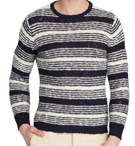 blue and white striped jumper mens