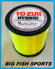 YO-ZURI HYBRID Fluorocarbon Fishing Line 40lb/600yd HIVIS NEW! FREE USA SHIP!