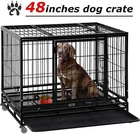 Large Dog Crate Dog Kennel Heavy Duty Pet Cage Playpen for Training Outdoor