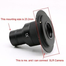 Focusable SLR Camera to C Mount Microscope Adapter Compatible for DSLR Camera