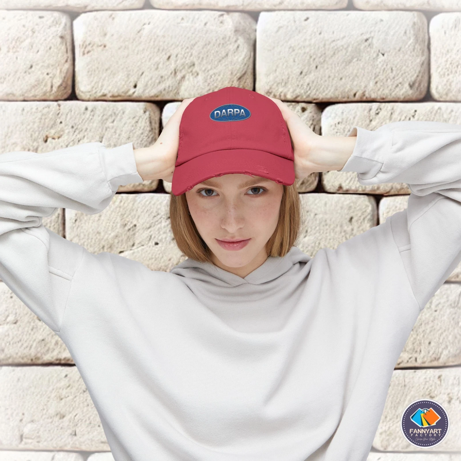 DARPA Emblem Unisex Distressed Cap