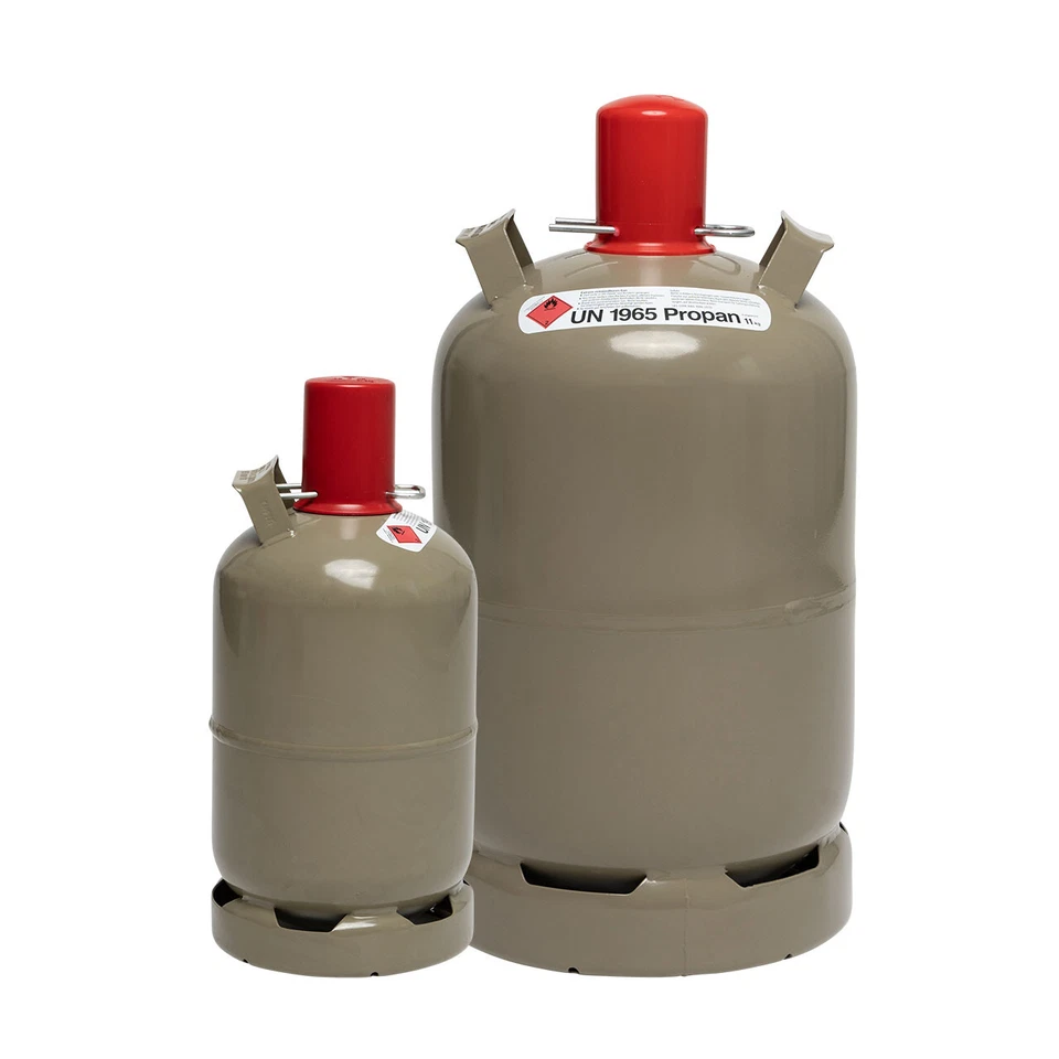 BLUECRAFT Eigentum Propan Gasflasche 5kg oder 11kg Regeneriert ungefüllt 10 Jahre geprüft