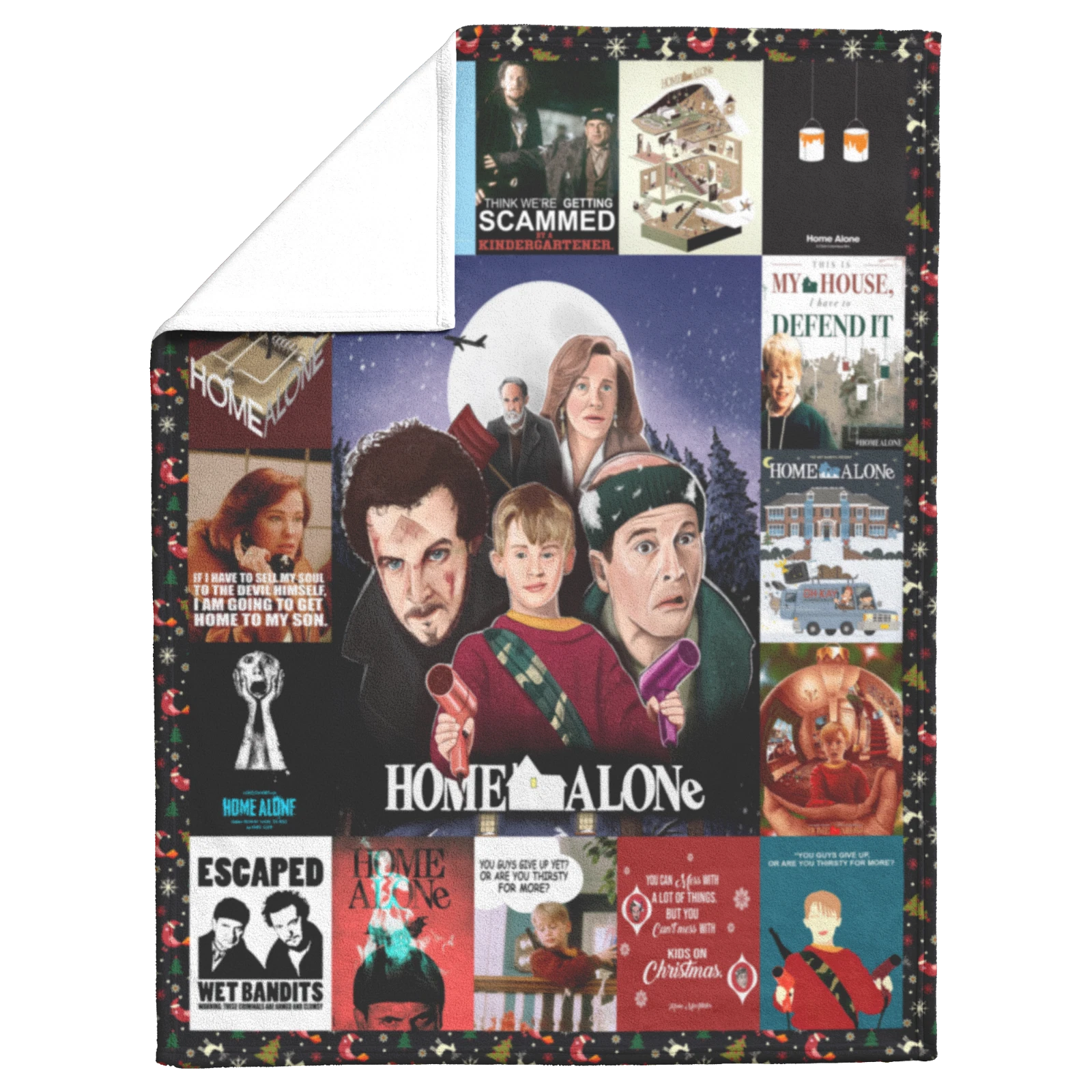 Home Alone Blanket, Home Alone Movies Fleece, Sherpa Blanket