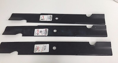 QTY/3 21'' Rotary 3434  Notched Air-Lift  Blades 61'' Cut SCAG 481708