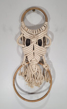 Macrame Owl Towel Wood Ring