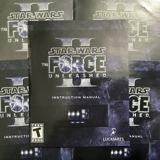 Star Wars The Force Unleashed II PS3 PlayStation 3 Instruction Manual Only