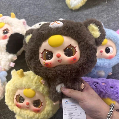 Authentic Baby Three Series Big-head Baby Zipper Bag Plush