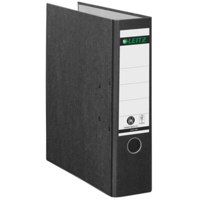 Leitz Ordner 1080 A4 Ordner Büro 80mm 180°-Mechanik Wolkenmarmor schwarz
