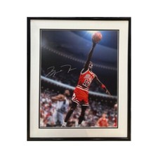 Michael Jordan Signed 16x20 Framed #12 Photo Bulls LE /112 Autograph UDA COA HOF