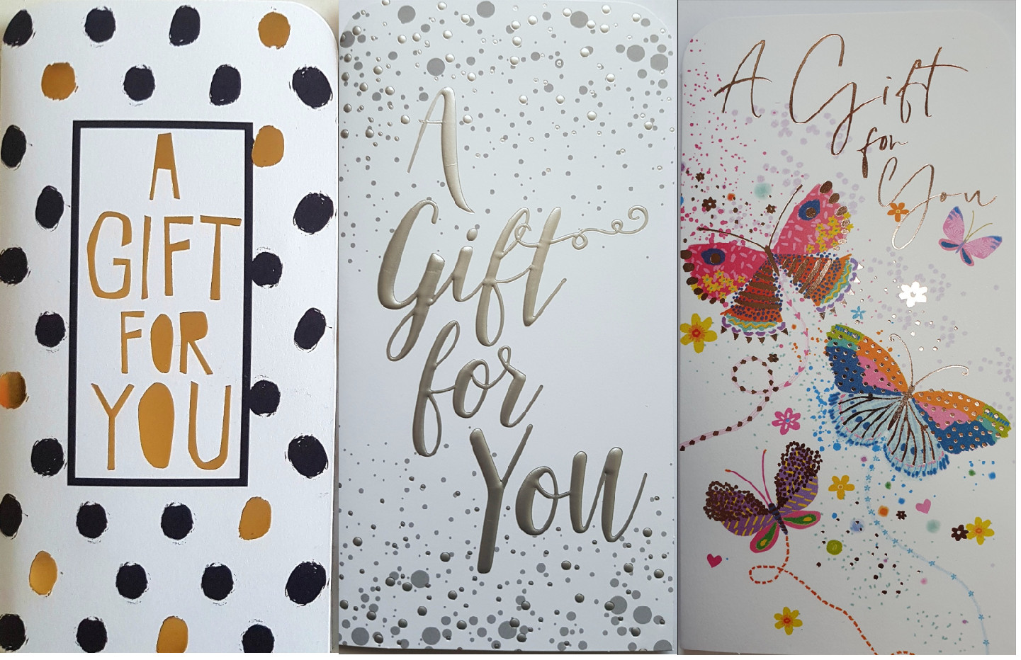 Confezione da 6 carte regalo portafoglio con buste confezione multipla