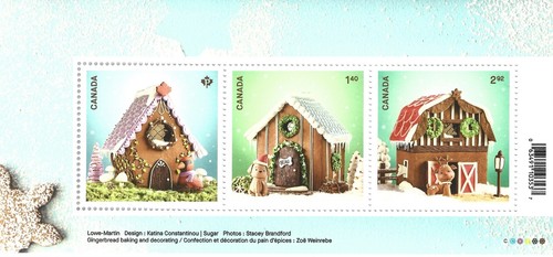 CANADA 2024 Souvenir Sheet / Christmas Gingerbread Houses - MNH