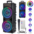 <!--F#f_0-->Dual 8.5'' Bluetooth Party Speaker Subwoofer Heavy Bass Sound System w Microphon<!--F/-->