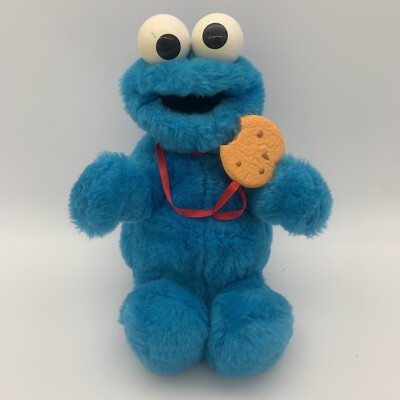 Tyco  Yum Yum Cookie Monster  (1997) Talks & Moves *EUC* [WORKS] Plush 14''