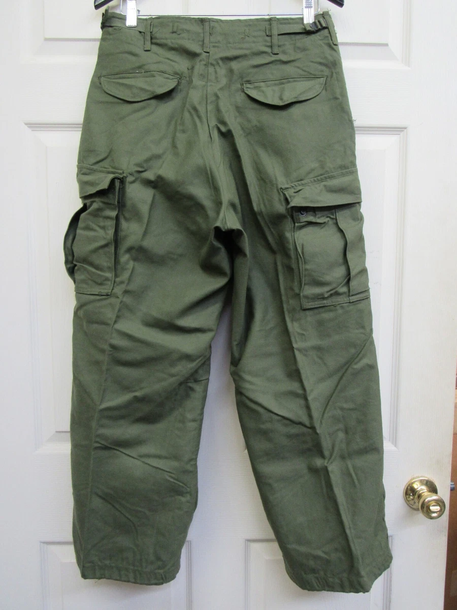 US OD M65 OG 107 Field Pants Trousers 1974 Small Short Vietnam Era
