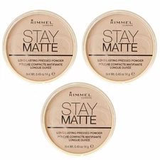(3 Pack)Rimmel London Stay Matte Pressed Powder RIMM029358 Sandstorm 004,0.49 oz