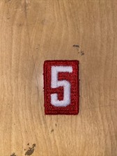 Boy Scouts of America BSA red white Patch Pack Troop Number 5 Embroidered