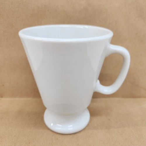 Vtg 1982 Shenango White Pedestal Coffee Mug Classic Restaurant ware EUC 