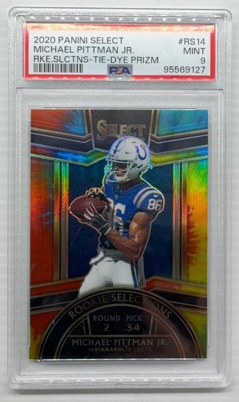 Michael Pittman Jr. Panini Select Rookie Selections #RS14 Tie-Dye Prizm