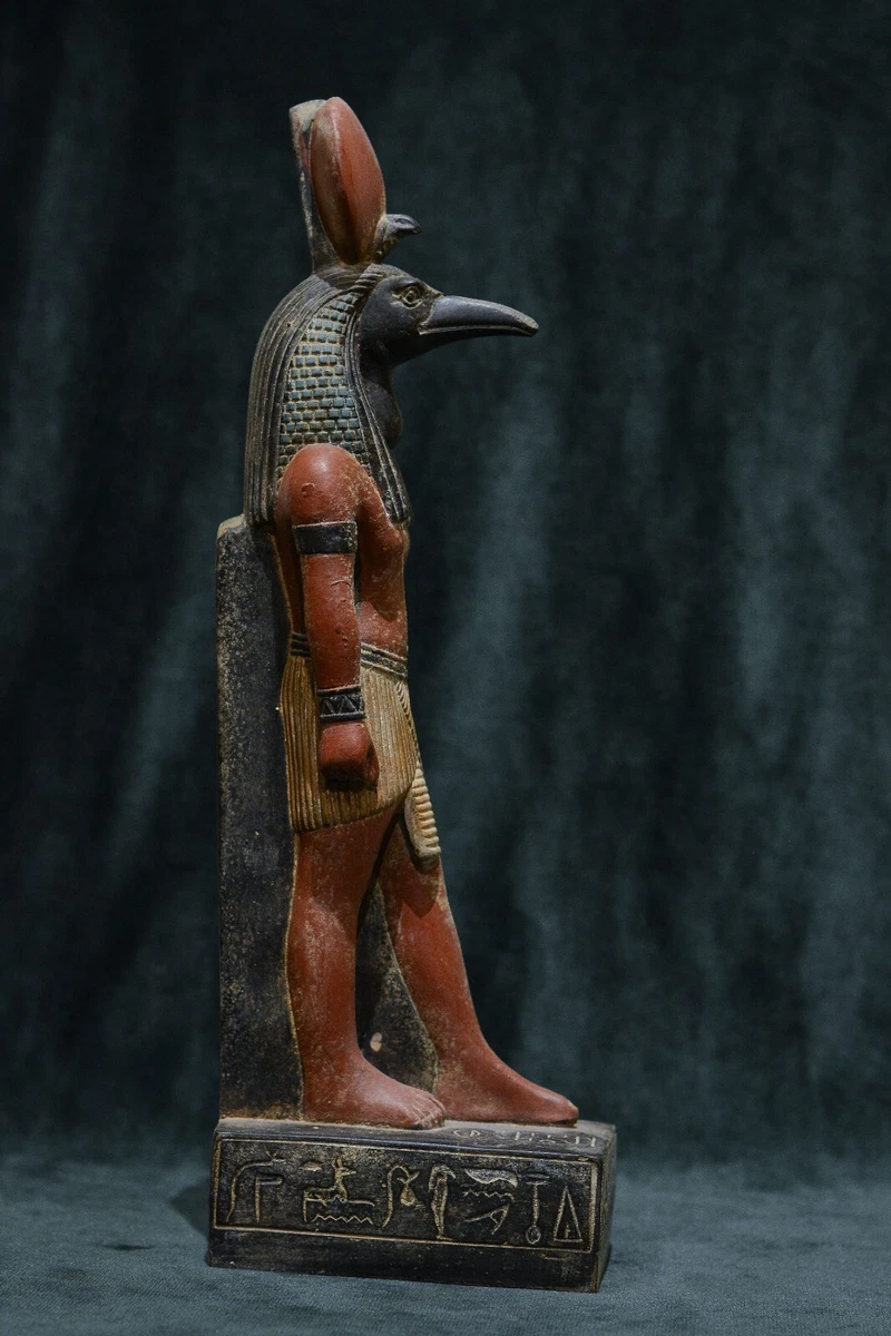 statue Thoth god of the moon and wisdom Black large ancient Egyptian