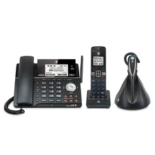 NEW AT&T TL87203 2-line Connect to Cell corded/cordless phone system DECT 6.0