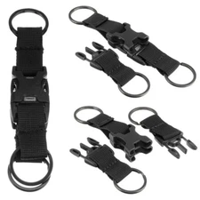 "Climbing Carabiner Key Ring with Nylon Strap for Hiking & Sports