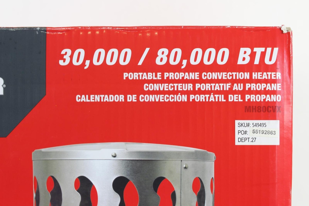 Mr. Heater 80,000 BTU Convection Portable Propane Space Heater - MH80CVX  89301000209 | eBay