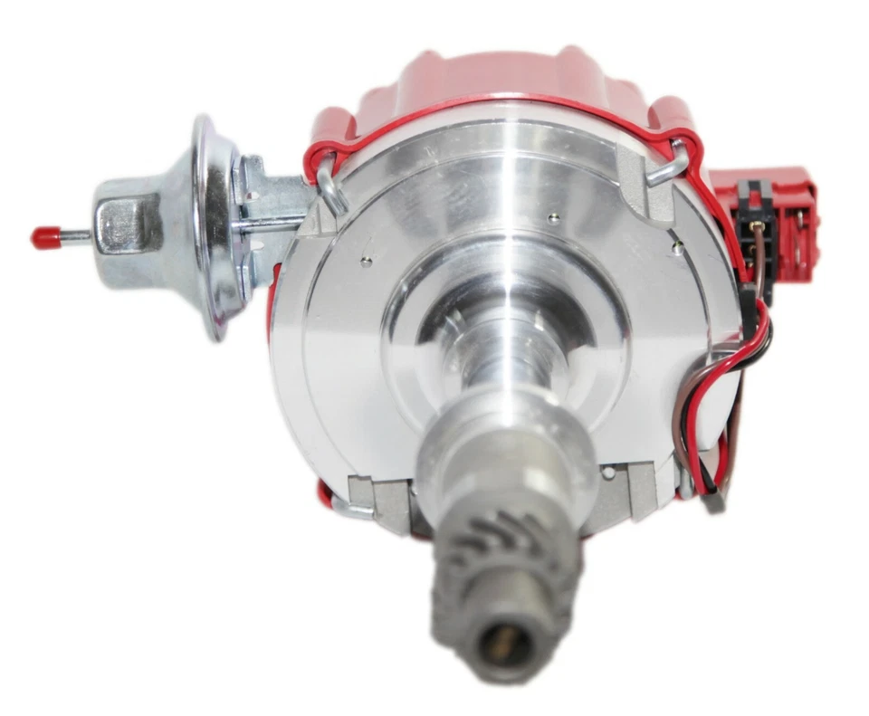 Distribuidor de un cable rojo para Pontiac 301 326 389 400 421 428 455 V8 E-Z HEI Foto 4 de 4