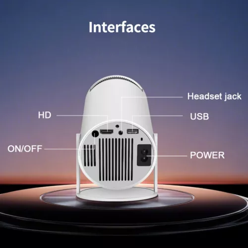 Mini Theater HDMI Projector For Android 11 Portable 2.4G+5G Wifi Bluetooth Home - Picture 2 of 14