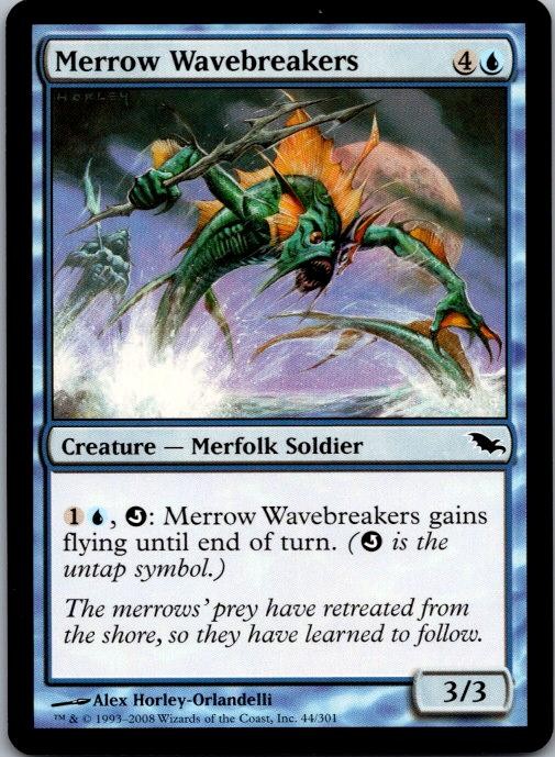 Merrow Wavebreakers 44 Common Shadowmoor Magic: The Gathering Lightly Played
