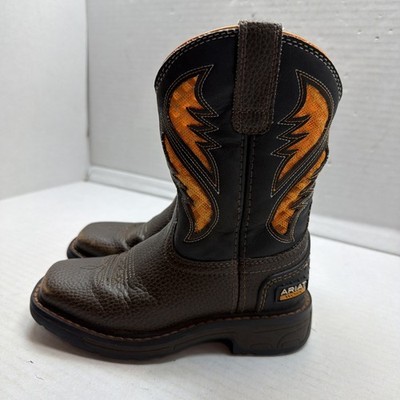 Ariat Boots LiL Stompers Cowboy Western Pull On Toddlers Work Sz 10.5 No Box