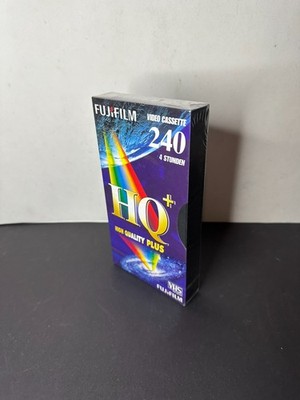FUJIFILM 240 HQ+ VHS Kassette Leerkassette 4 Stunden NEU  Sealed  TOP  OVP 