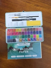 Artistro Watercolor Paint Set 48 Colors, Including Watercolor Paper