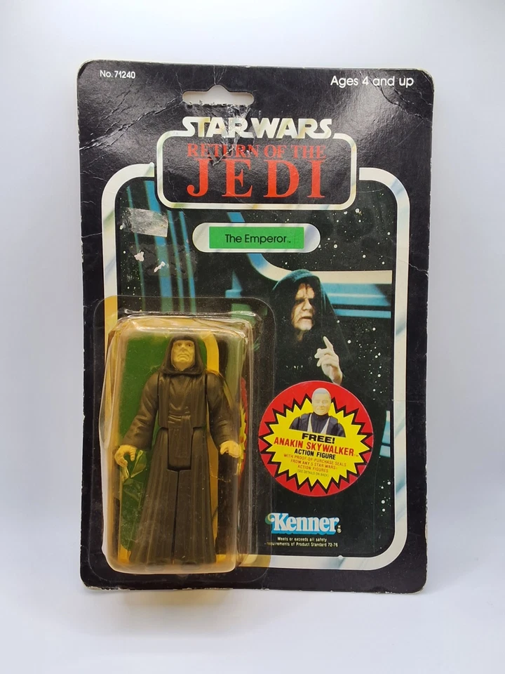 EL EMPERADOR 1984 Kenner Guerra de las Galaxias "Vintage" Figura "SELLADA" Retorno del Jedi Foto 3 de 3