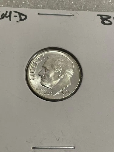 1964 D Roosevelt Dime BU Uncirculated Mint State 90% Silver 10c US Coin