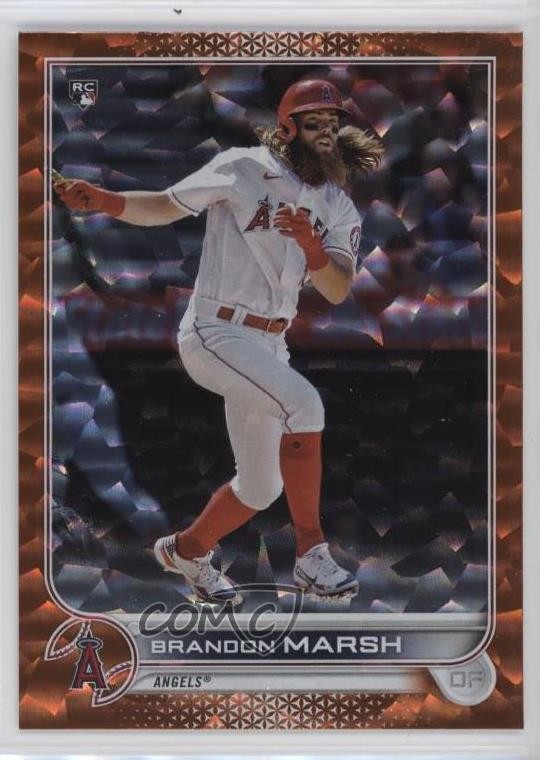 2022 Topps Series 1 Orange Foil 134/299 Brandon Marsh #243 v6g