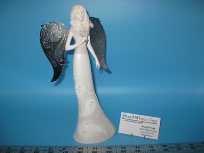 2010 Pavilion Gift LITTLE THINGS MEAN A LOT ''AUNT'' 74589 10'' Angel w/Metal Wings