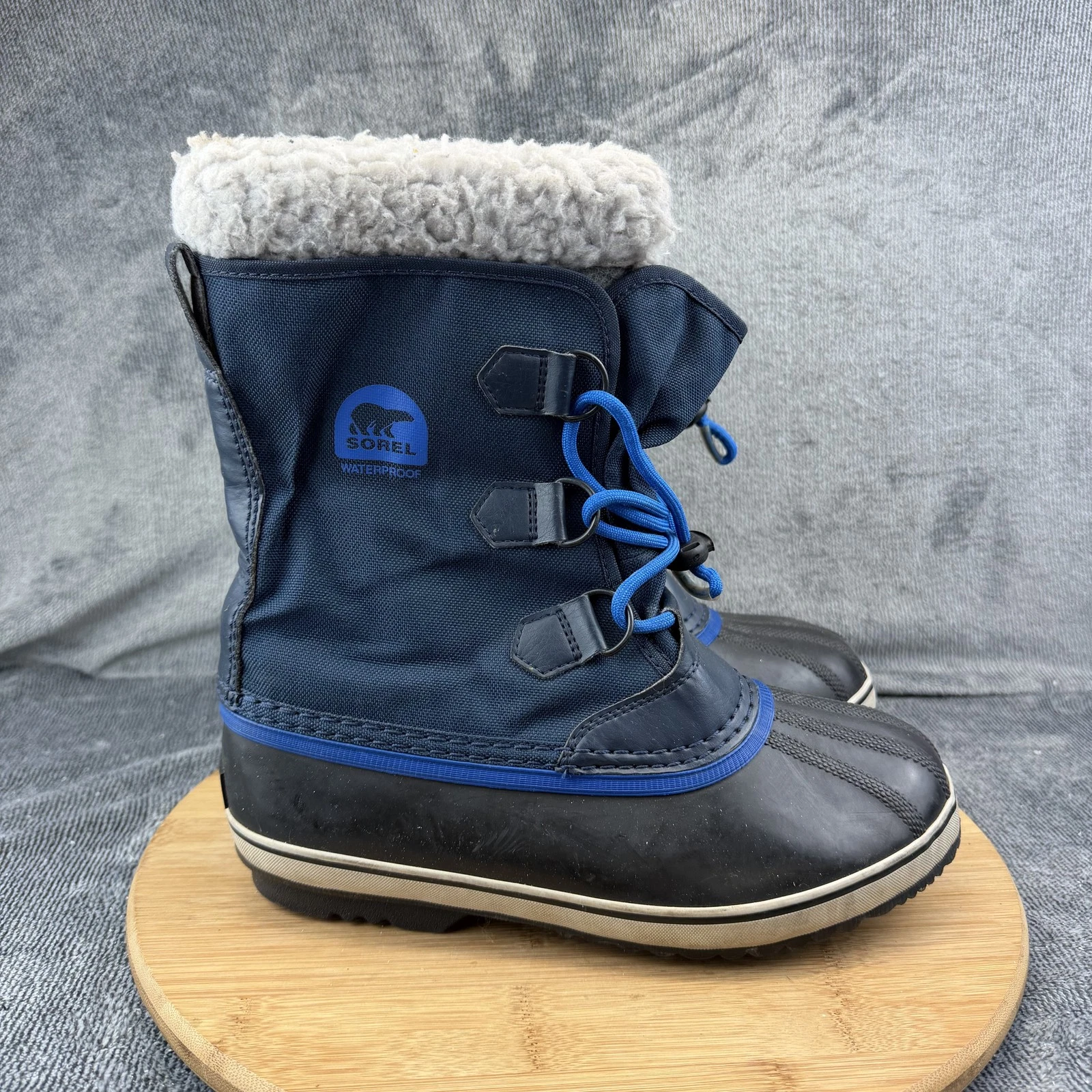 Sorel Boots Unisex Size 6 Blue Waterproof Insulated Winter Snow NY1879-465