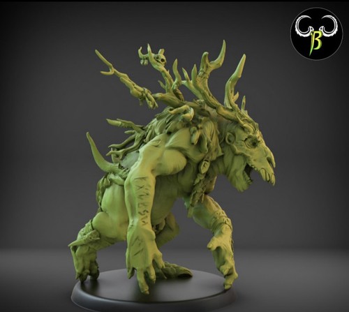 Giant Ogre Wendigor Fantasy Monster 32mm Creature Custom Miniature - Picture 6 of 7