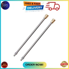 Pressure Washer Extension Wand, 17 Inch Stainless Steel, Power Lance, 2 Pack
