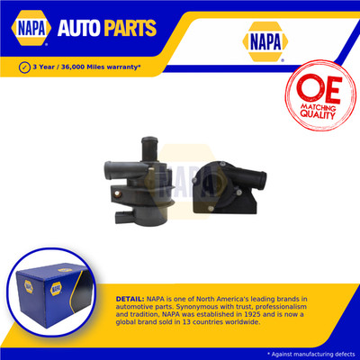 Electric Water Pump fits SKODA YETI 5L 1.8 09 to 17 NAPA 1K0965561J 5N0122093B